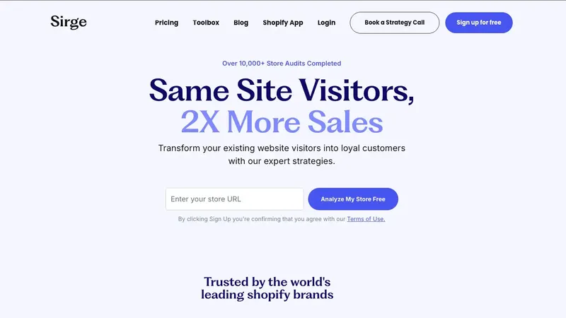 Sirge Shopify Audit